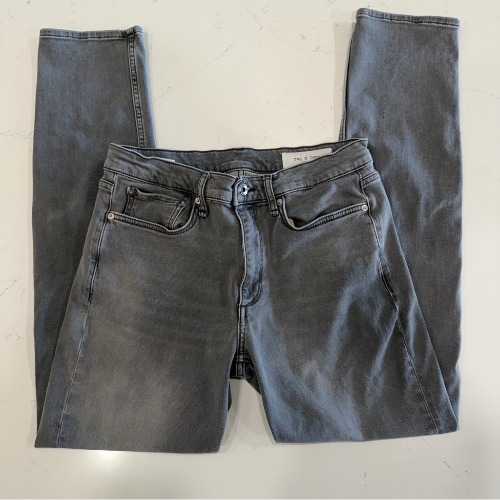 Rag & Bone Men’s Fit 2 Slim Fit Gray Jeans 32x32